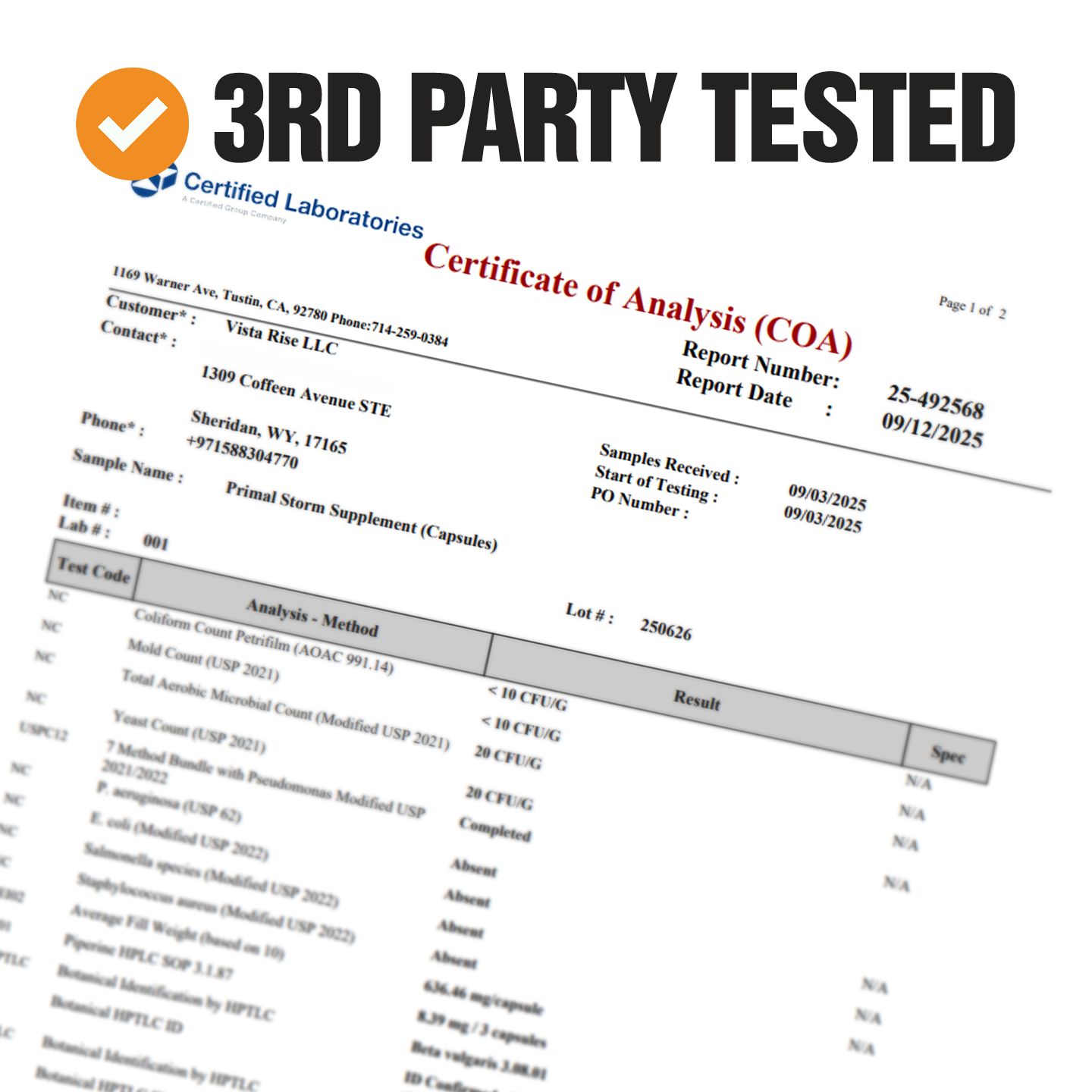 Verified Pure*.